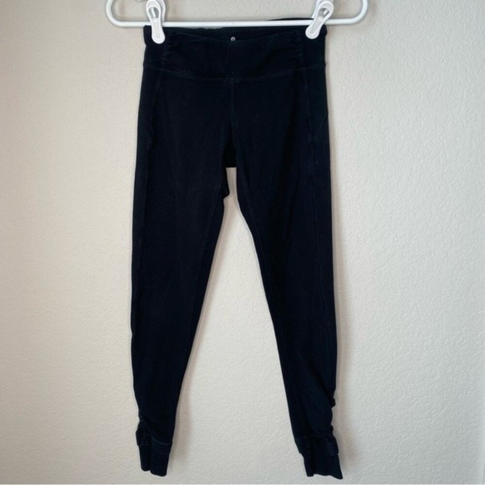 Athleta Black Jogger Style Full Length Leggings - Size XS - EUC